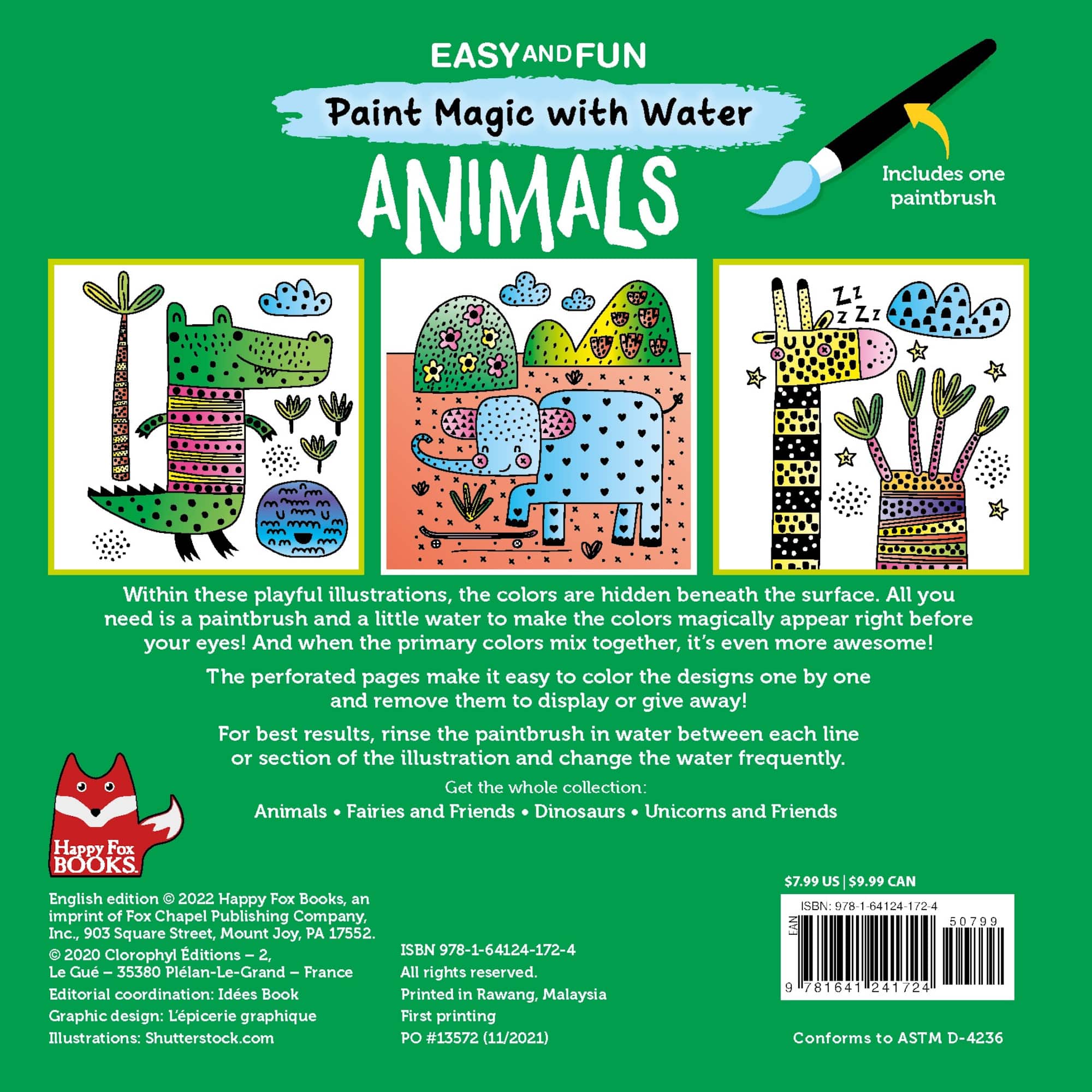 Fox Chapel Animals Paint Magic with Water